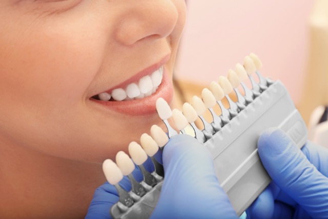 Man smiling with straight teeth
